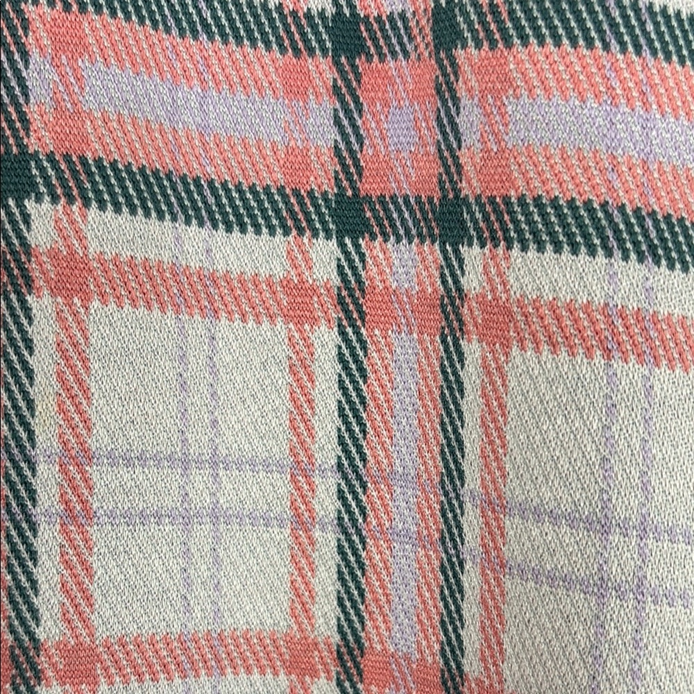 Cabi Play date Crop Plaid Women's Pants in Light Pink, M - Picture 2 of 9